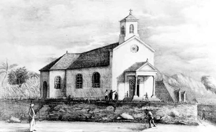 Une église de style Compagnie des Indes à Sainte-Marie